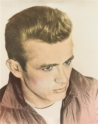 (JAMES DEAN) An obsessive collection of more than 130 photographs assembled by a die-hard Dean fan, Shirley Dormann, including souvenir